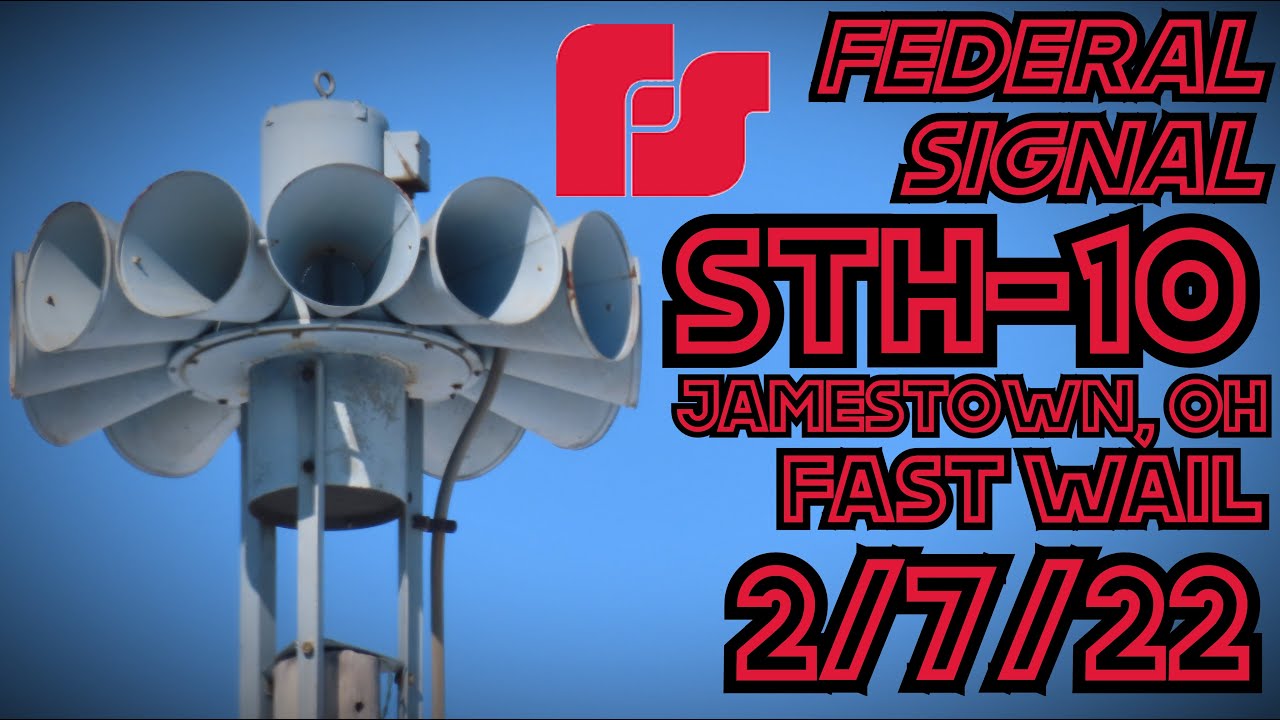 FS STH-10 Siren Test - Fast Wail - Jamestown, OH