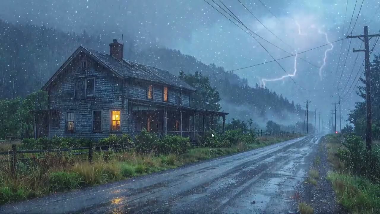 Sonido de lluvia relajante para estudiar y trabajar | Lluvia suave de fondo