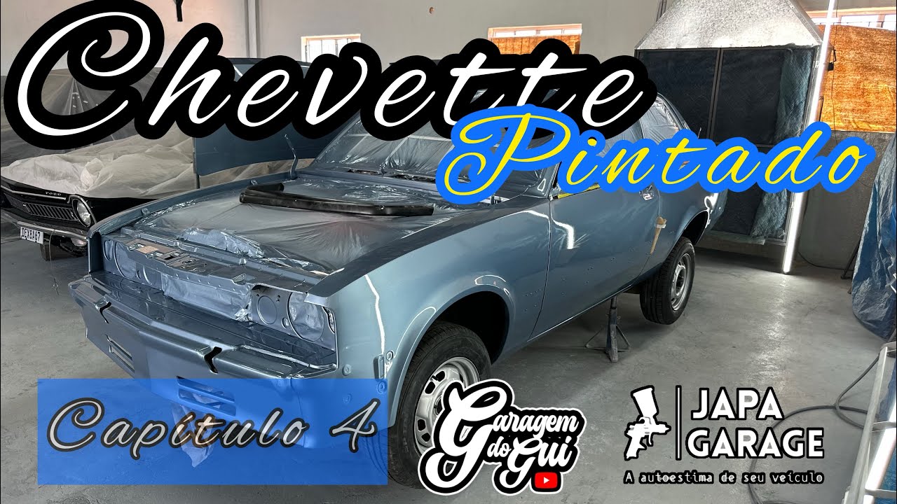 Reta final da pintura do Chevette DL 91 Azul Tiza ( Garagem do Gui )