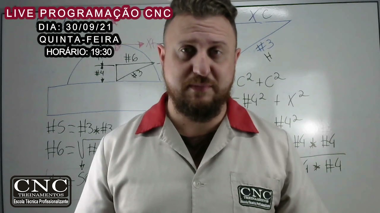 Live Programa&ccedil;&atilde;o CNC | 30/09/21 | 19:30 horas | CNC Treinamentos