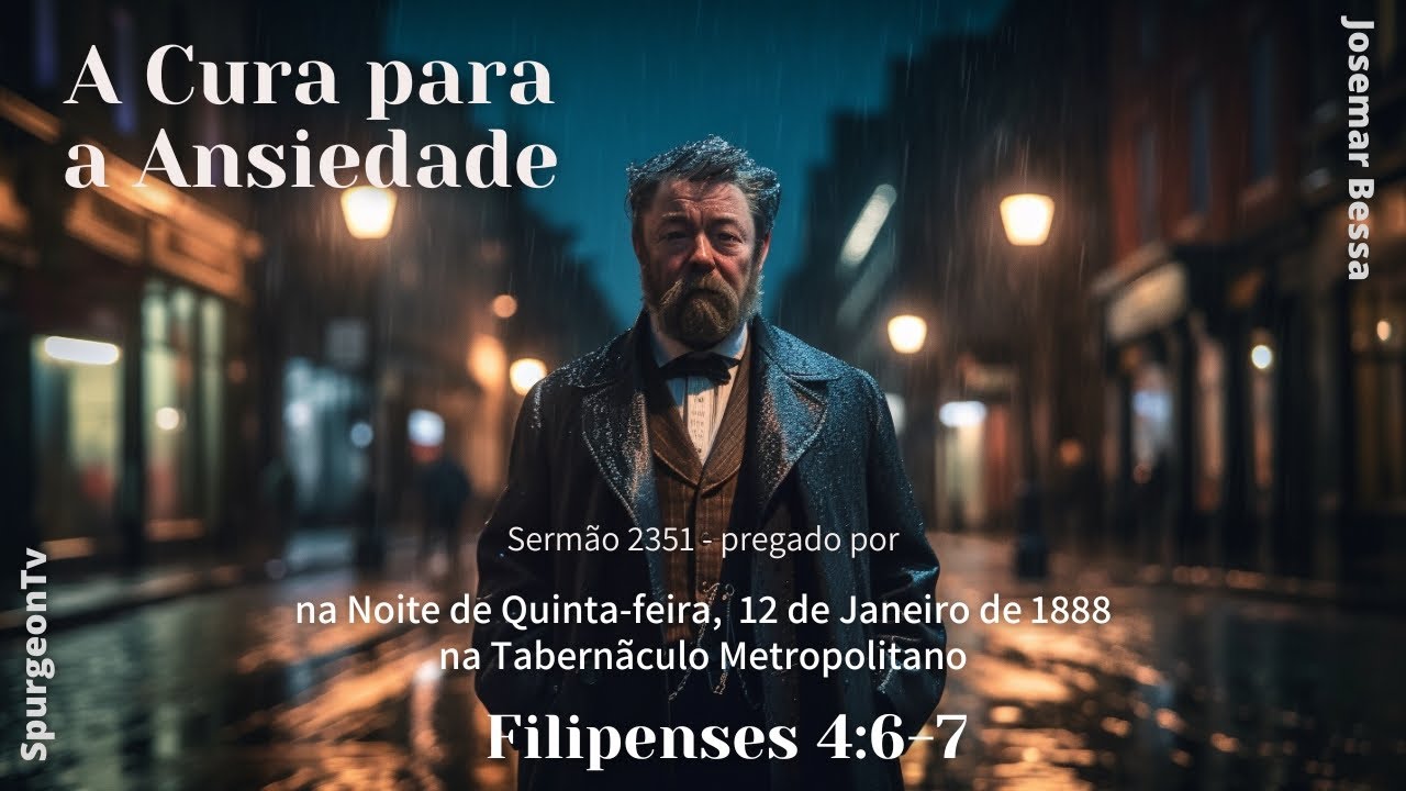 A Cura para a Ansiedade | Sermão 2351 | C. H. Spurgeon | Filipenses 4:6-7  @Josemar Bessa​