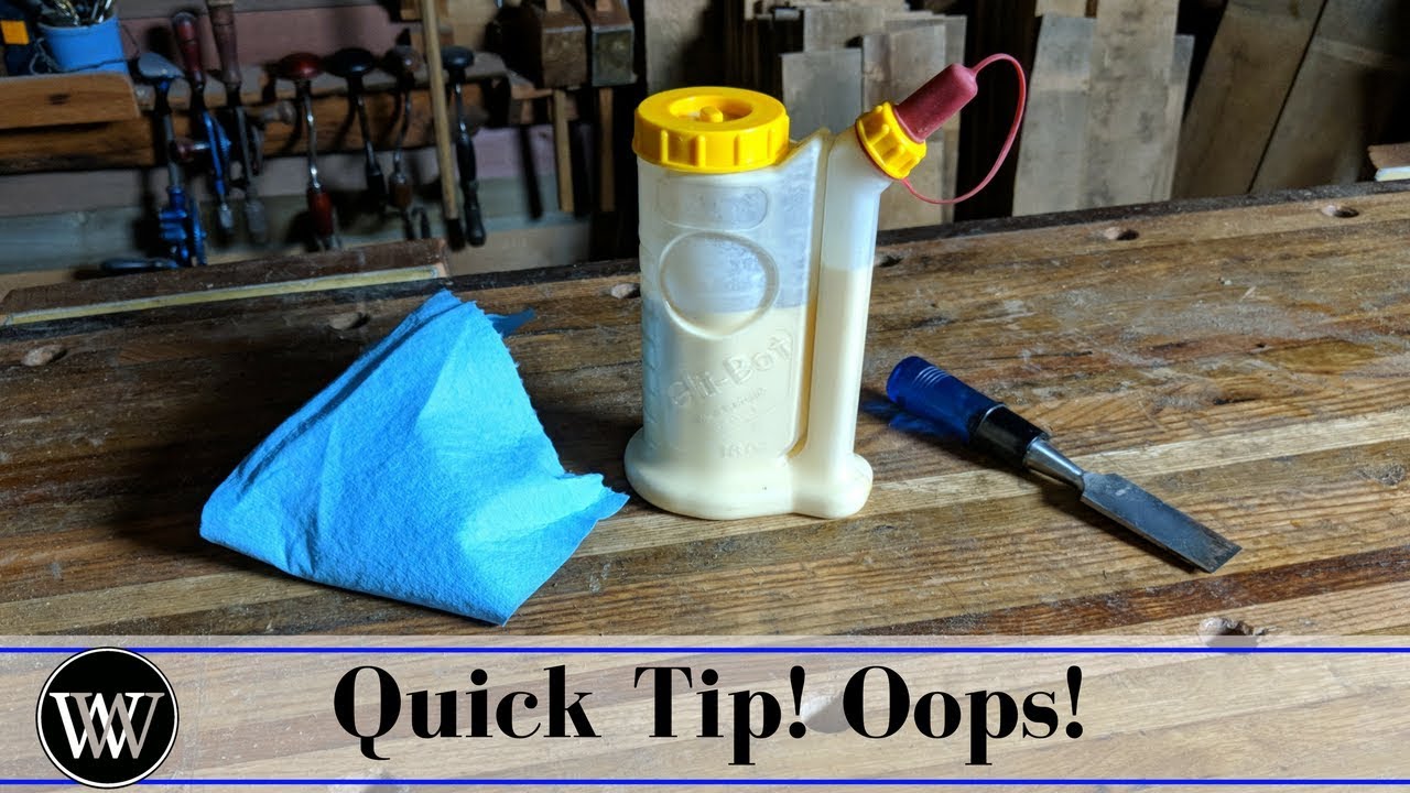 Quick Tip | Glue Clean up on the Bench Top
