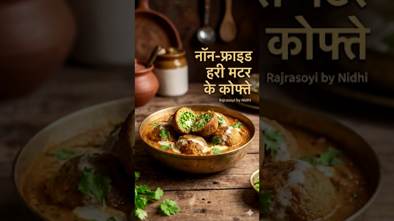 “Non Fried Kofte 😍”“Bina Fry Ke Kofte!”“Healthy Matar Kofte”“No Fry, Full Taste”