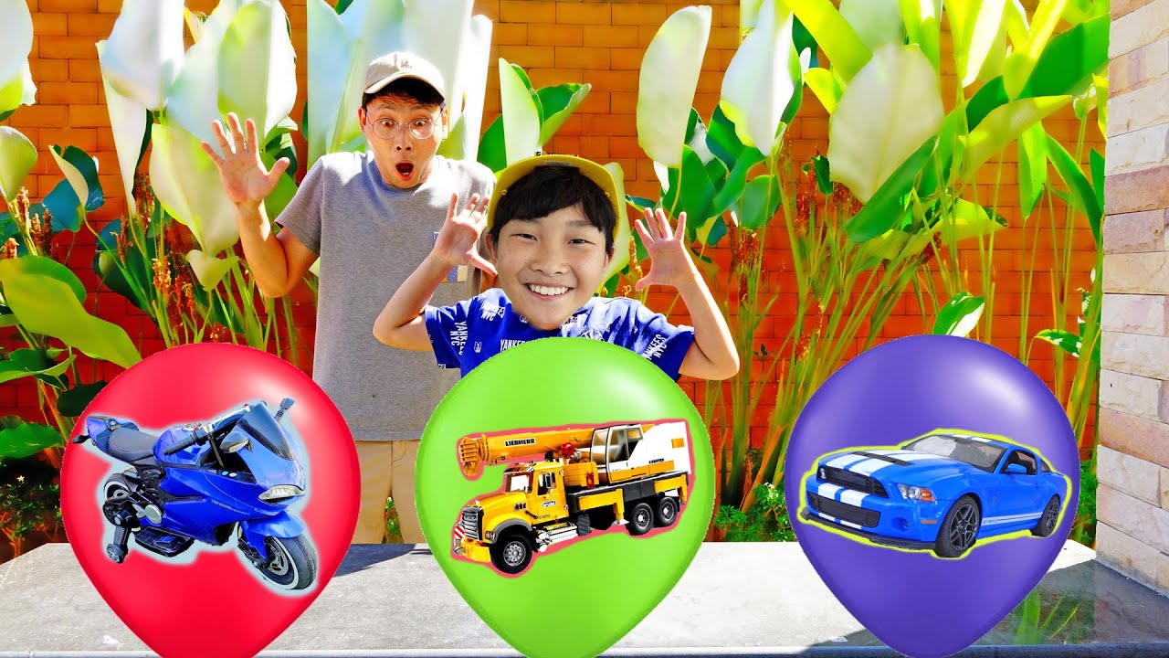 шарики лопаются с грузовиком игрушка для детей Surprise Balloon New Car Toys