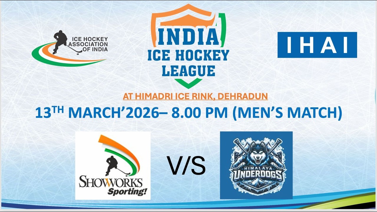 SHOWWORS SPORTING VS HIMALAYA UNDERDOGS|| INDIAN ICE HOCKEY LEAGUE || PHASE 3 || DEHRADUN ||