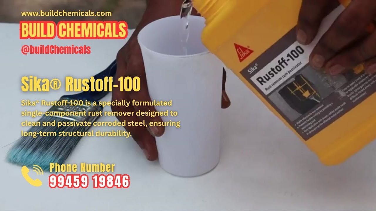 Sika® Rustoff-100 – Powerful Rust Remover and Steel Passivator | Build Chemicals, Bangalore
