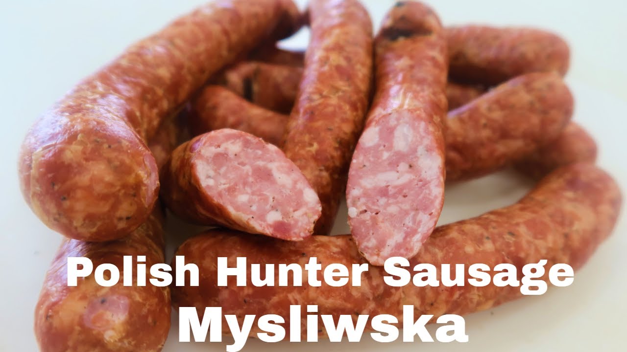 Polish Hunter Sausage, Mysliwska from Home Production of Quality Meats and Sausage.