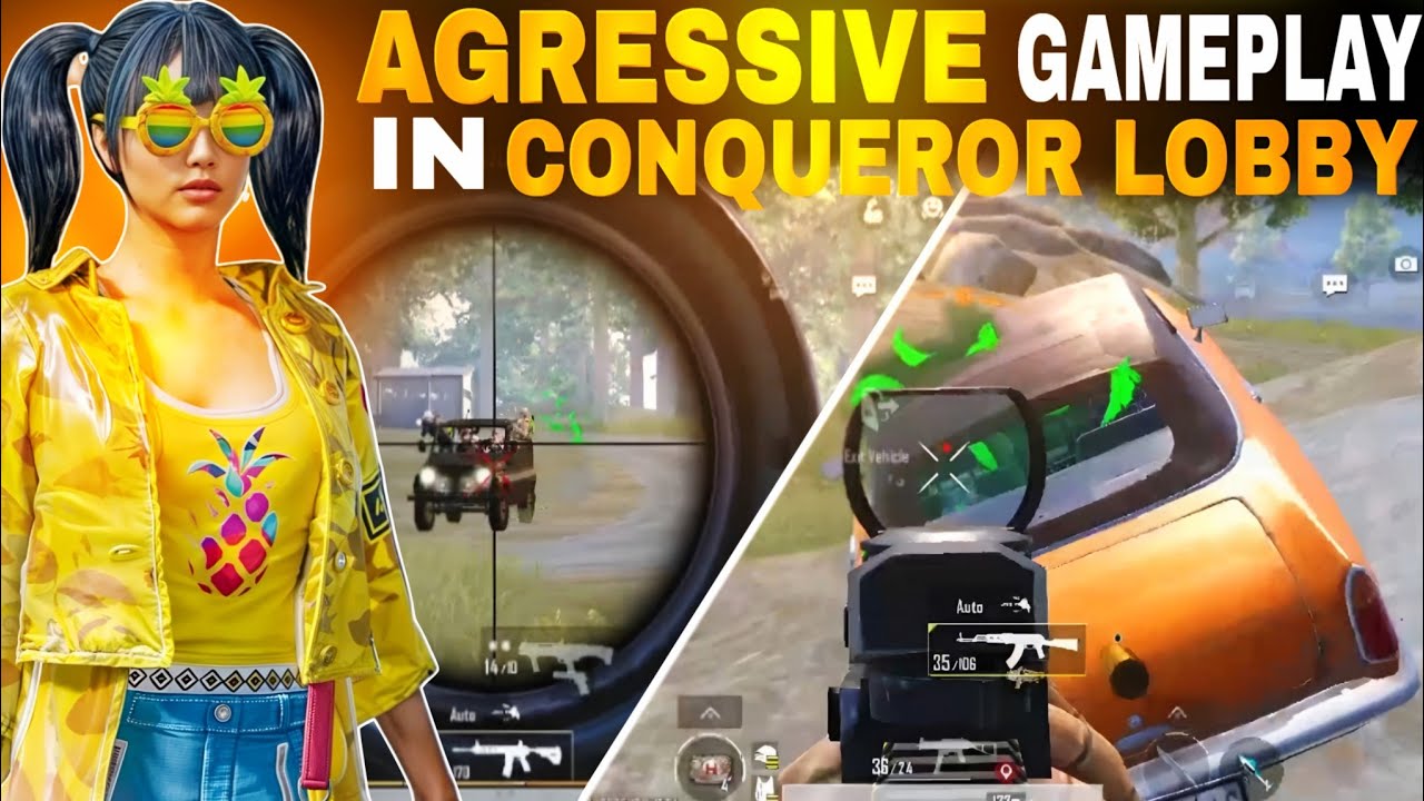 AGGRESSIVE Gameplay in CONQUEROR Lobby 😱!! Conqueror lobby Intense Clutch Gameplay
