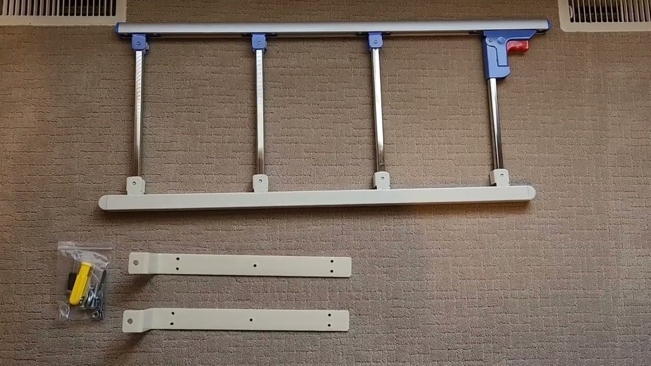 Folding Bed Rail for Elderly Adults   Setup and Review!