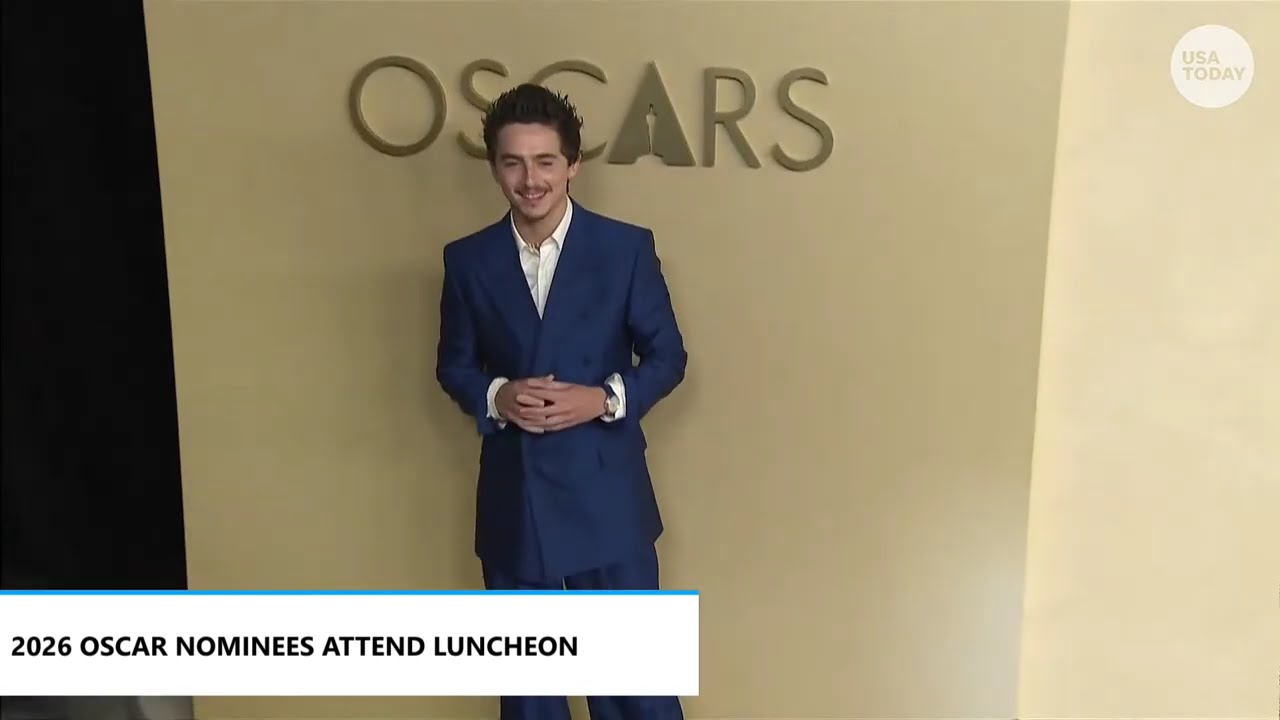 Timothée Chalamet sports new hairstyle at 2026 Oscars Nominee Luncheon