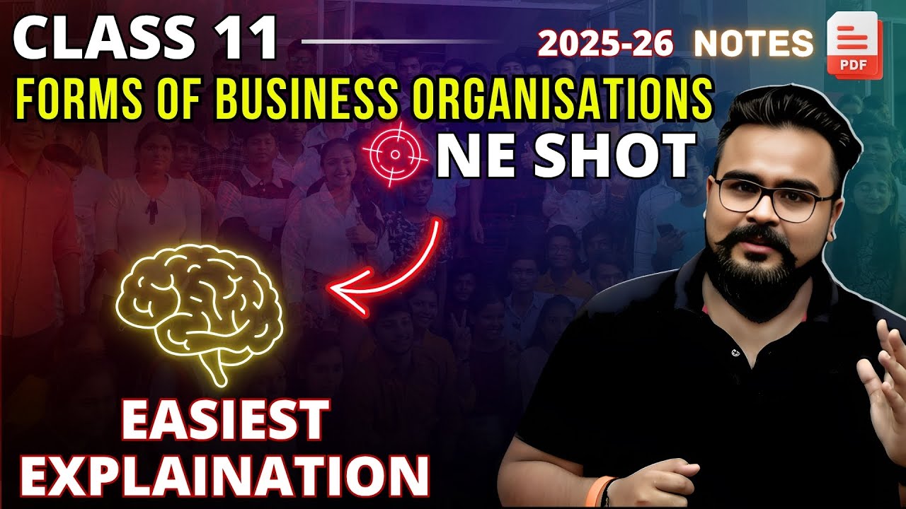 Forms of business organisation chapter 2 ONE SHOT class 11 | Business Studies Gaurav Jain