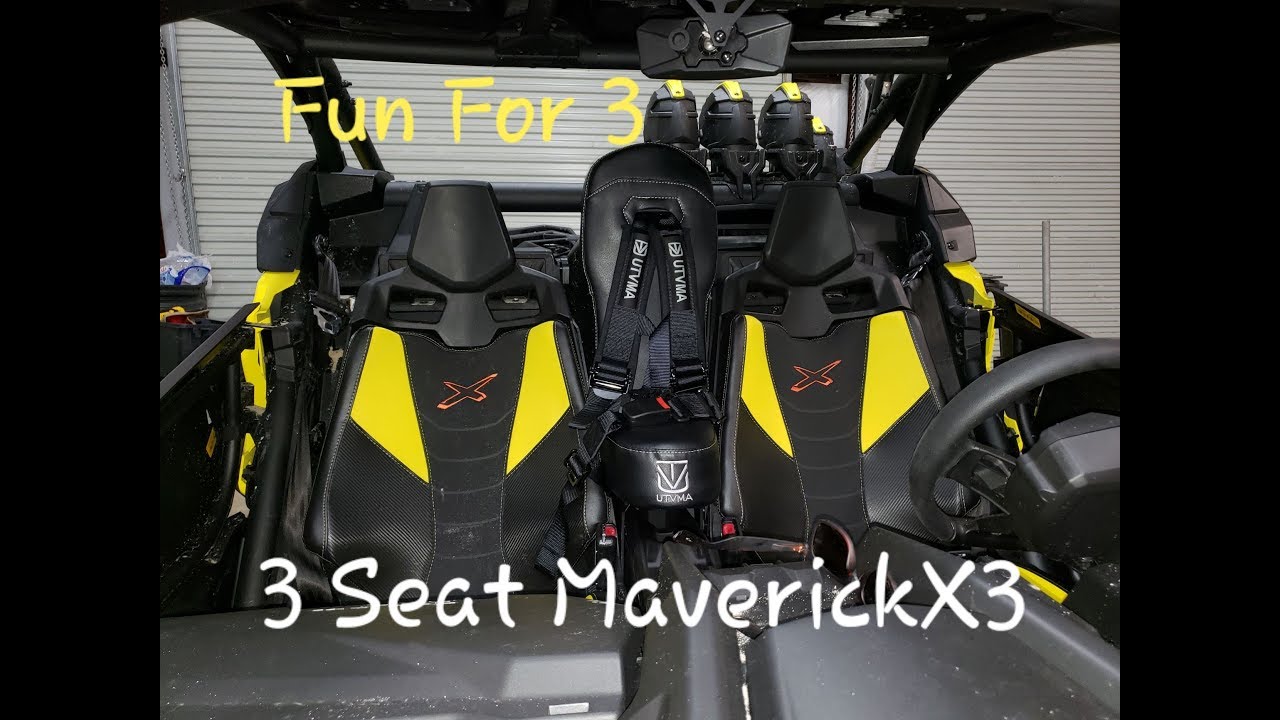 3-местный Canam Maverick X3 | Установка сиденья Bumbseat для мотовездехода X3 MA
