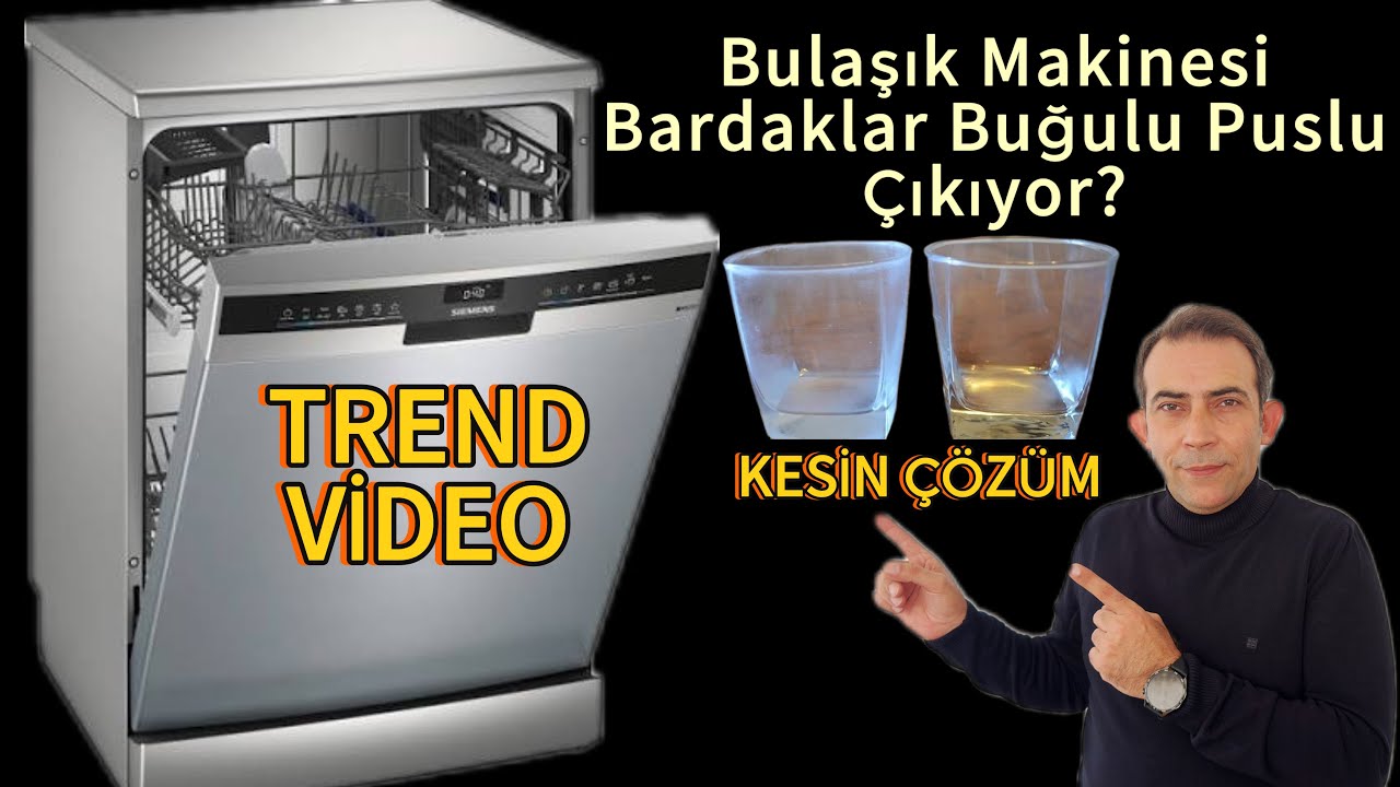 Bulaşık Makinesi Bardaklar Buğulu Çıkıyor ÇÖZÜMÜ Süt Bulaşığı Gibi Çıkıyor