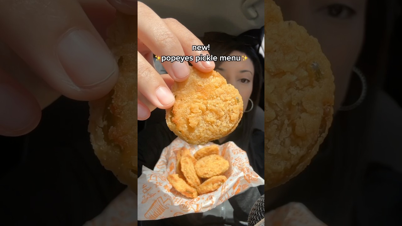 Popeyes new pickle menu 🥒