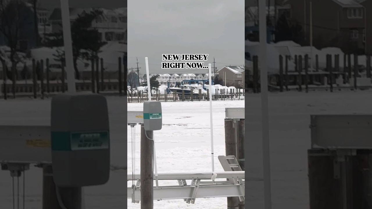 Iced-over Shrewsbury River in NJ vs open water on the De Antonio D32 in Charleston. Same week.