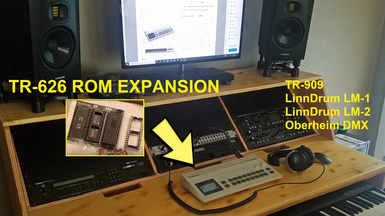 Roland TR-626 HKA Designs ROM Expansion Installation - 80s Drums Sounds!