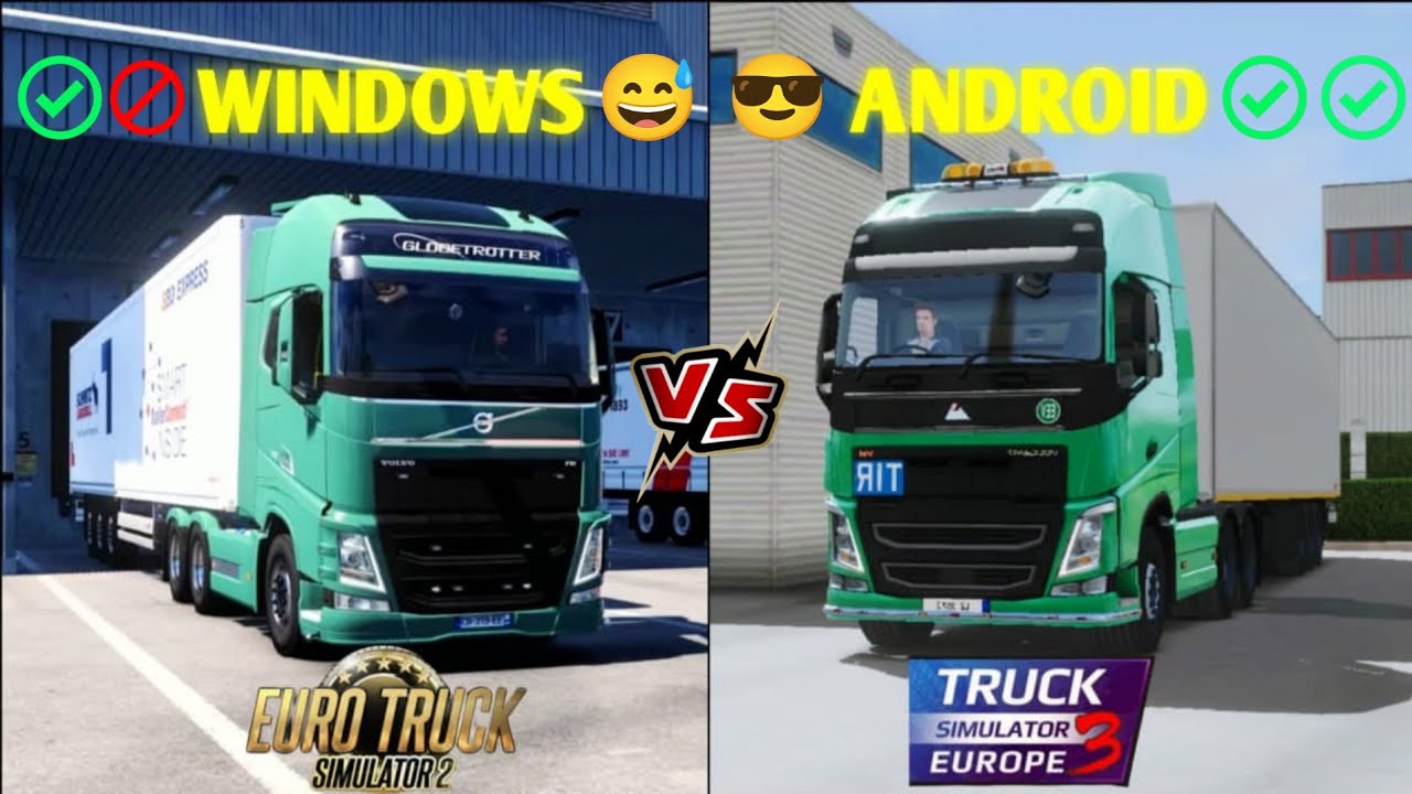 Worth It??🤔 | Euro Truck Simulator 2 vs Truck Simulator Europe 3 | PC vs Android 🚚🔥
