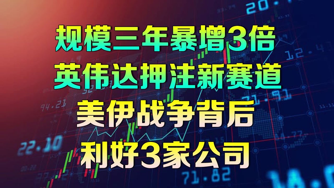 美股 规模三年暴增3倍！英伟达押注新赛道！美伊战争背后，利好这3家公司，AI + 卫星 + 数据作战体系