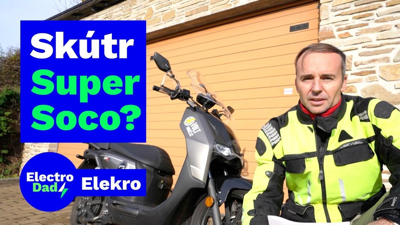 Elektrický skútr Super Soco? | týdenní test Jana Staňka | Electro Dad # 413