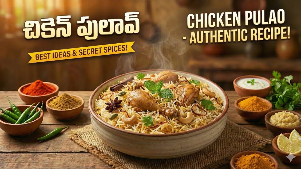 Tasty n Perfect #chickenpulao Rice With Chicken curry 