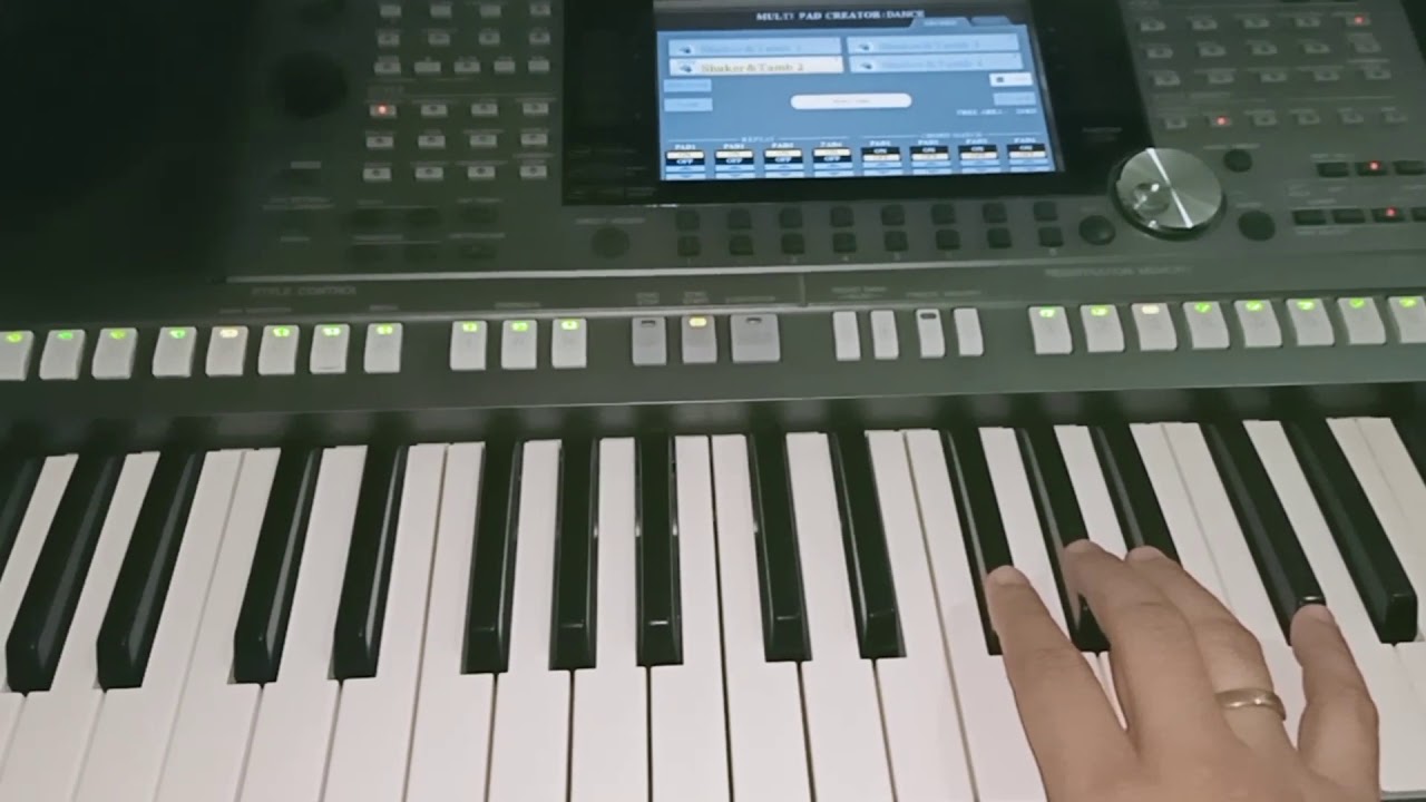 Cara membuat Multipad Cowbell+tambourine di keyboard Yamaha