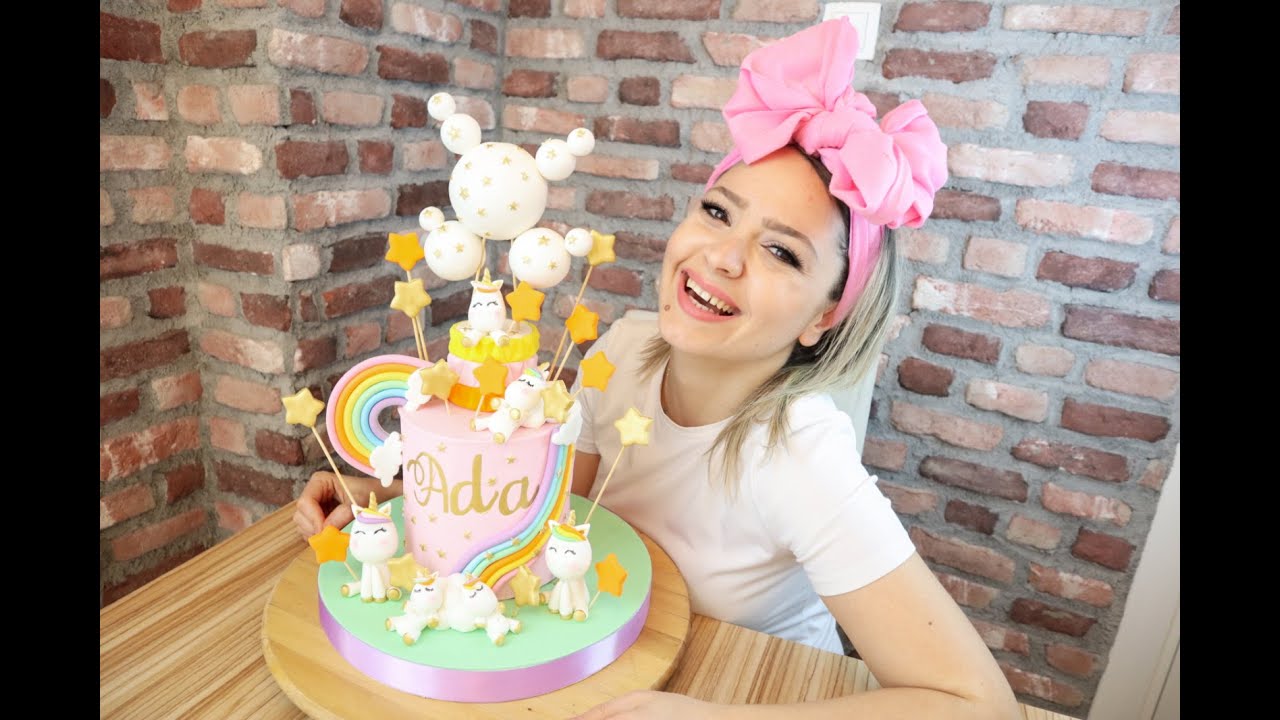 Balonlu Unicorn Pasta Yapımı