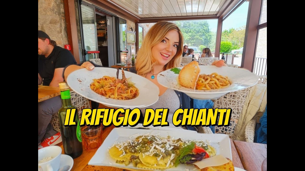 a pranzo in una TRATTORIA RUSPANTE sui MONTI del CHIANTI, Osteria il Rifugio del Chianti
