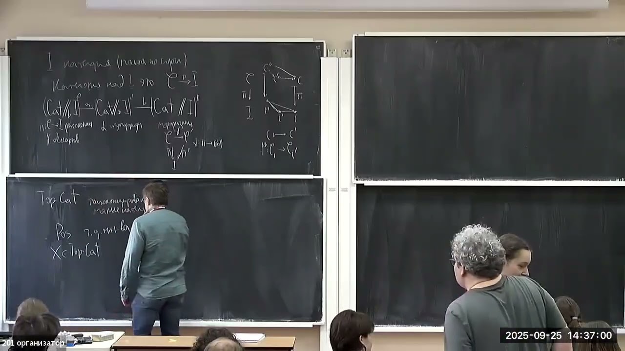 Дмитрий Каледин. Гомотопические оснащения для категорий, Лекция 3