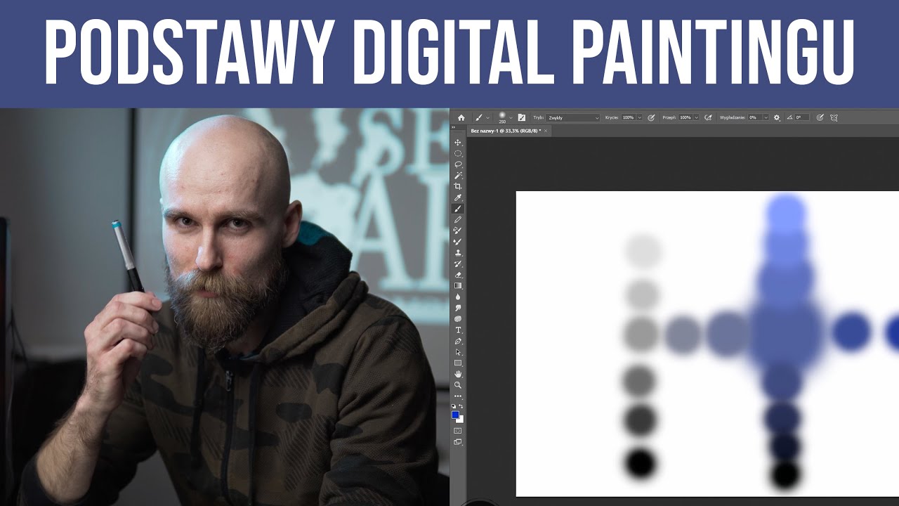 Kurs grafiki komputerowej | odc. 1 - Podstawy Digital Paintingu w Photoshopie