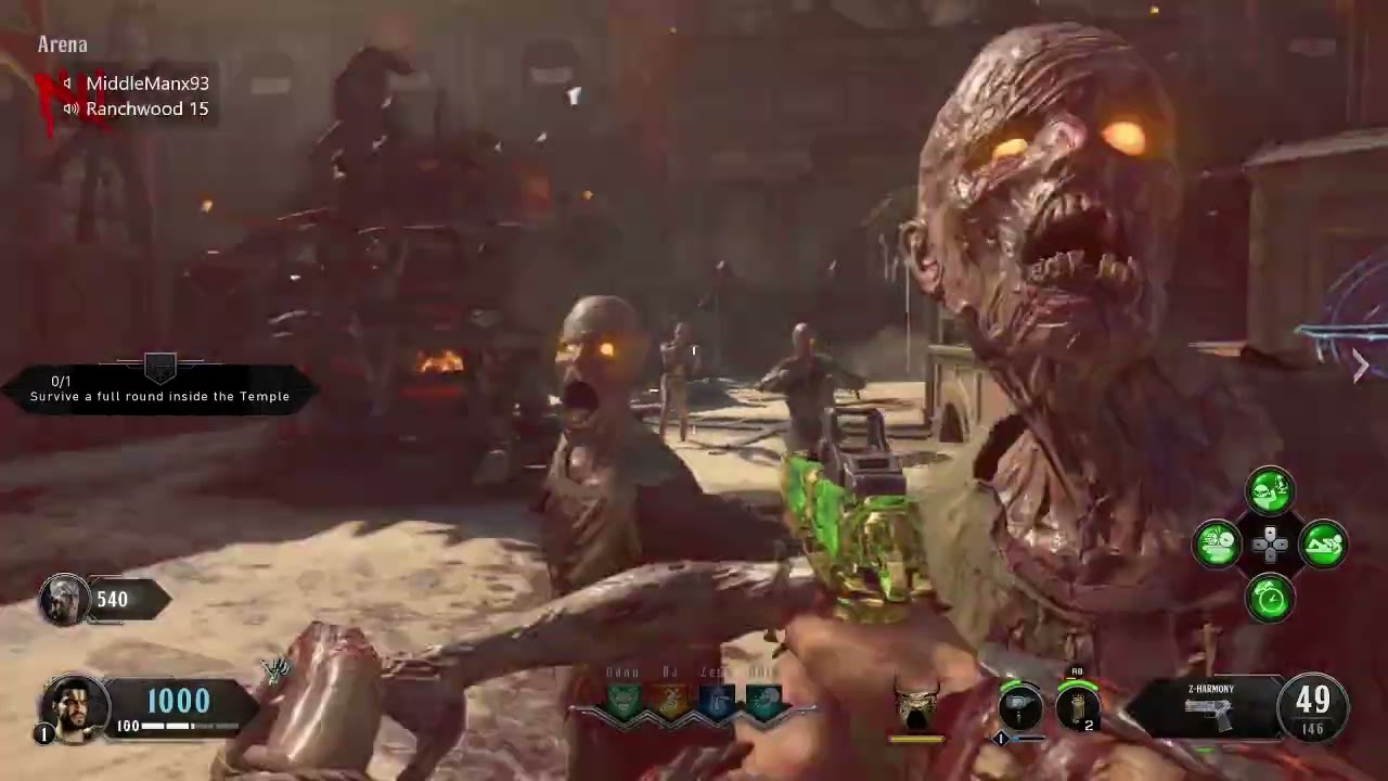 Black Ops Zombies - IX Easter Egg - 2 Player Completion w/ Ranchwood [Xbox]