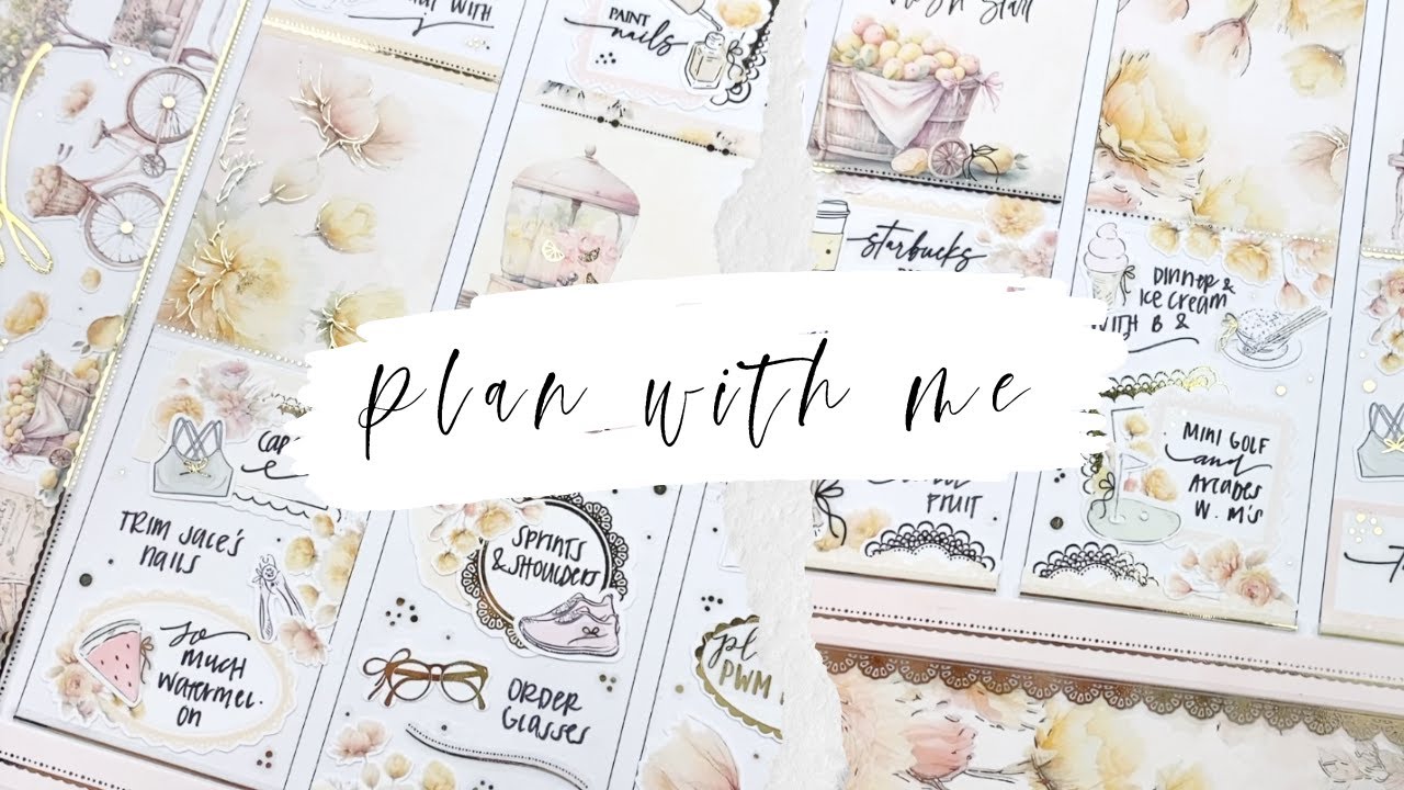 🍋 Chatty Plan with Me | Sadie's Stickers 🍋
