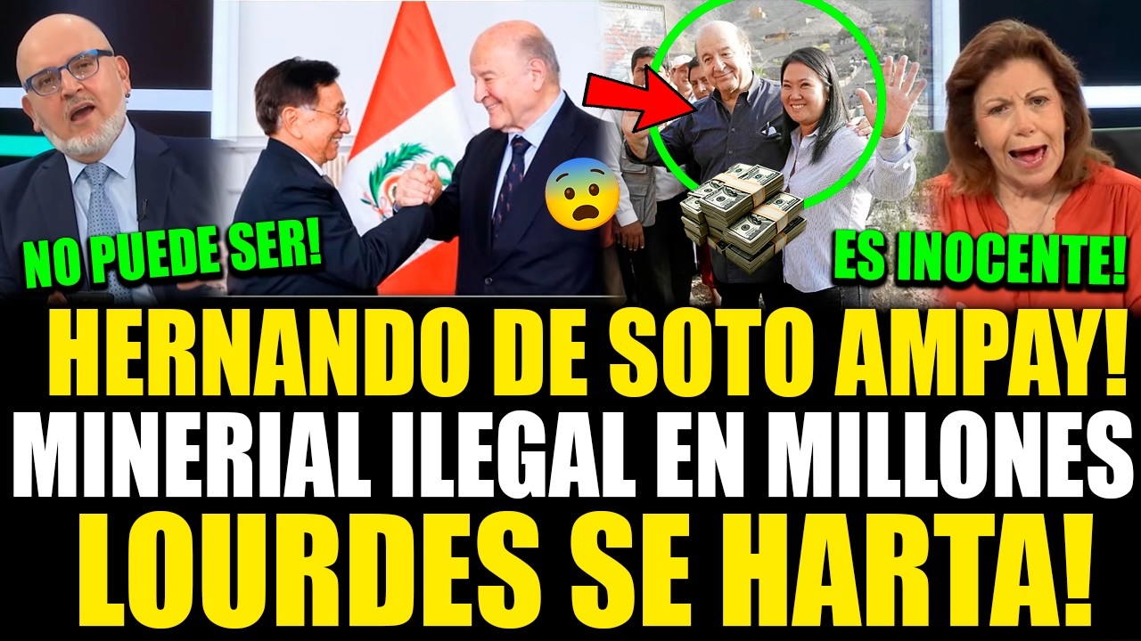 SE FILTRÓ! Hunden a Hernando de Soto tras revelar corrupción en minería mientras Lourdes muda