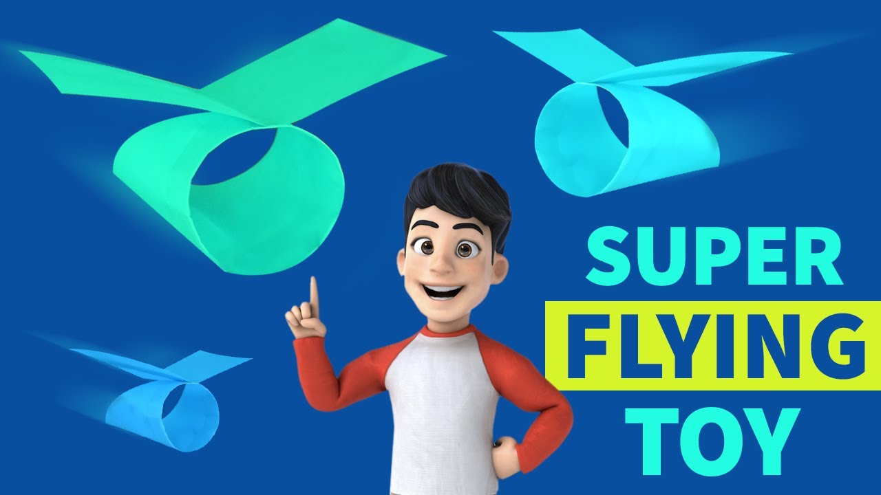 Paper flying toy. Incredible flying toy plane #flyingtoys #paperhelicopter