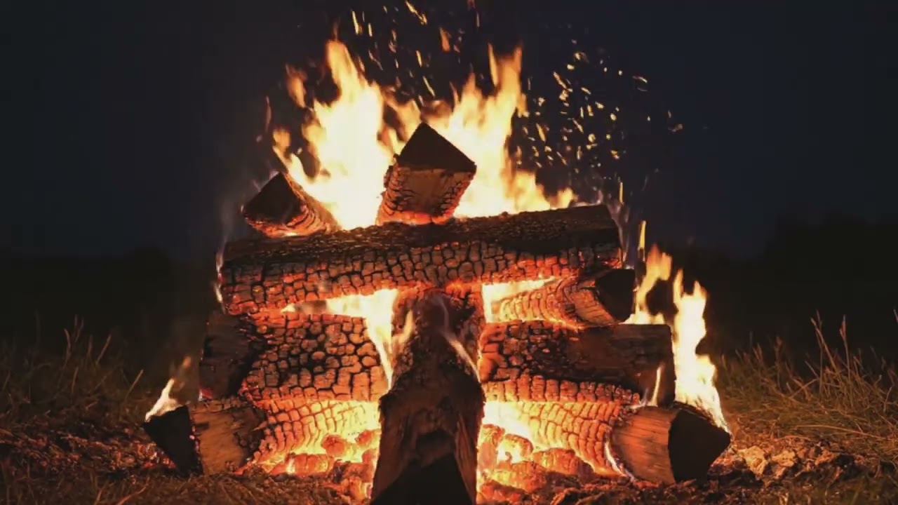 Burn away your worries in these flames | Relaxing Crackling Firewood Sounds💤💤🔥🔥