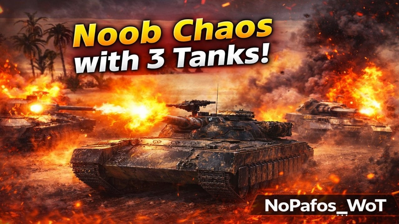 Johan Attacks Airfield &mdash; Noob Chaos with 3 Tanks! ⚡