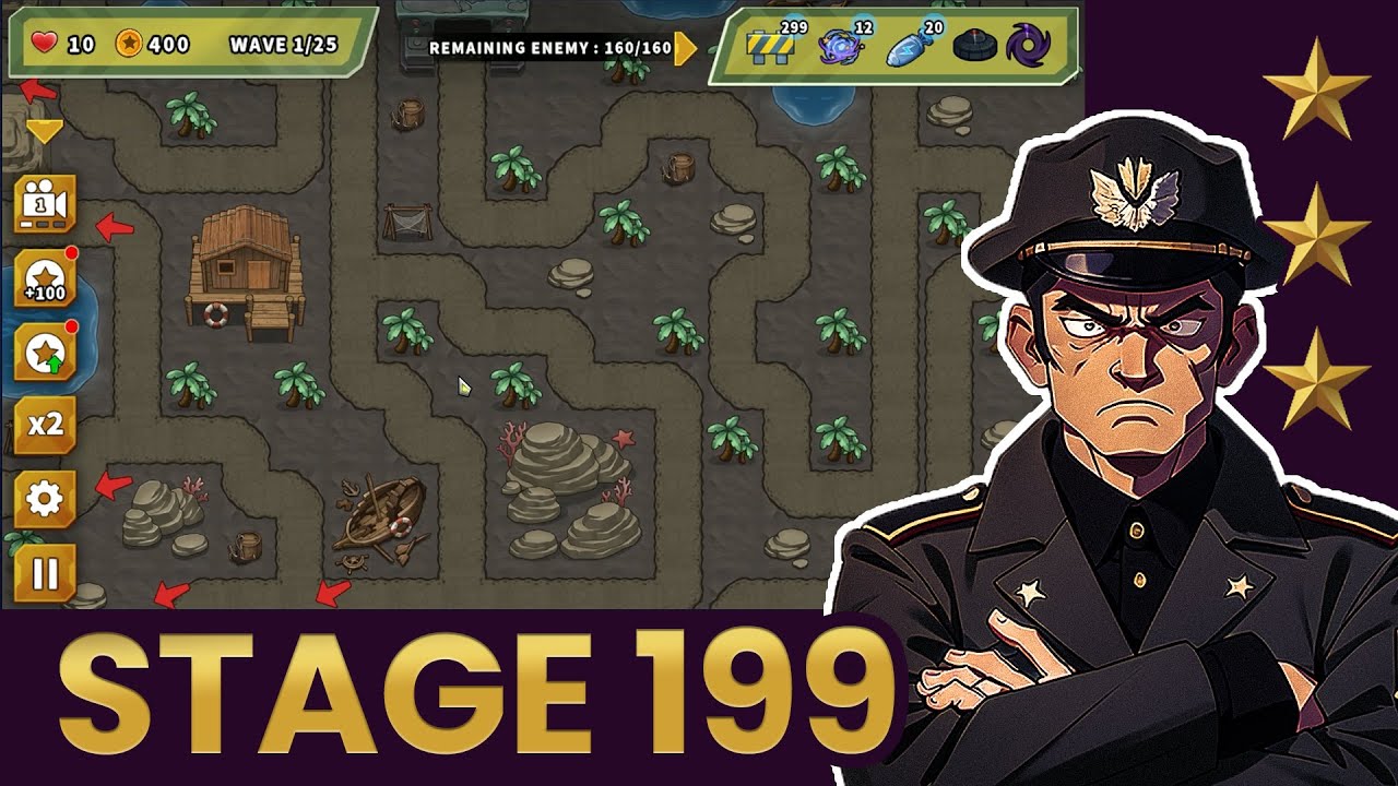 Turret Defense King - Stage 199 Playthrough
