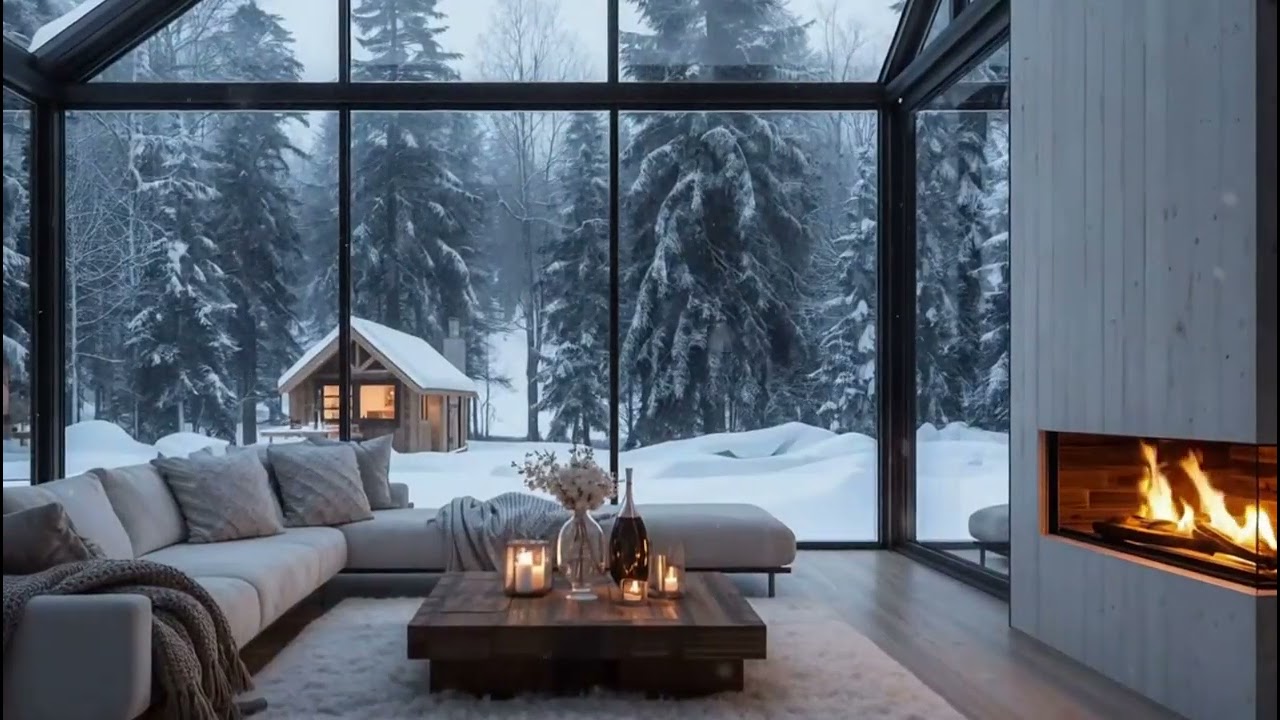 ❄️ Snowy Window Piano | 3 Hours Soft Piano in Cozy Room for Peace Rest Study Work Meditation Sleep