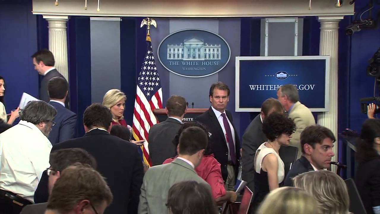 White House briefing room evacuated