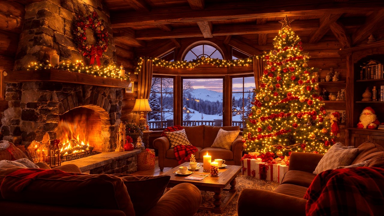 Warm Fireplace Smooth Jazz Instrumental for Work & Focus | Cozy Relaxing Evening Music