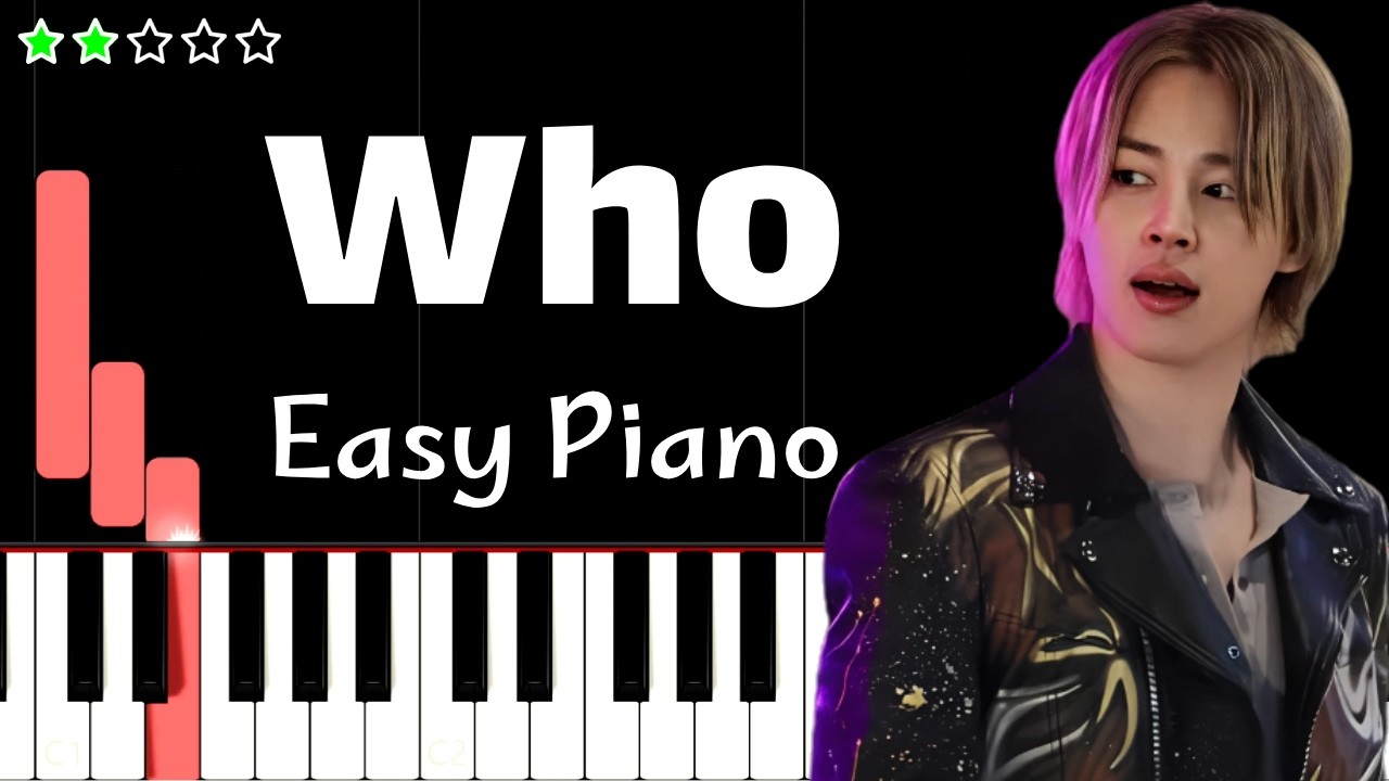 Who 지민 - Jimin | EASY Piano Tutorial
