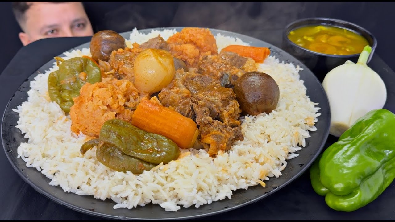 تشريب القرنبيط مع ضلوع البقر اكله شتويه تجنن