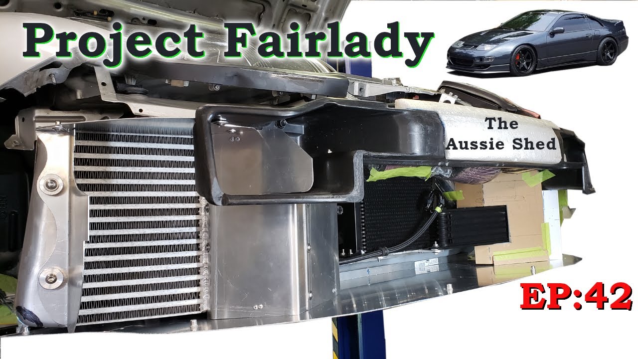 Front Ducting Fabrication. Project Fairlady, The Nissan Z32 300zx Twin Turbo Mega Build