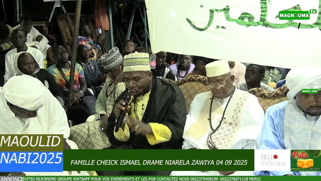 MAOULID  2025 FAMILLE CHEICK ISMAEL DRAME KARAMOKO ALIOU CHEICKNAI KALIFA ET MODIBO DRAME 04 09 2025