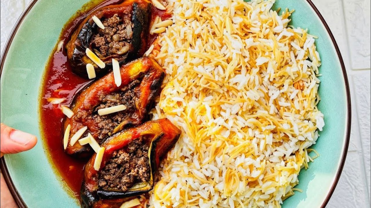 شيخ محشي الباذنجان بدون قلي بطريقة صحية