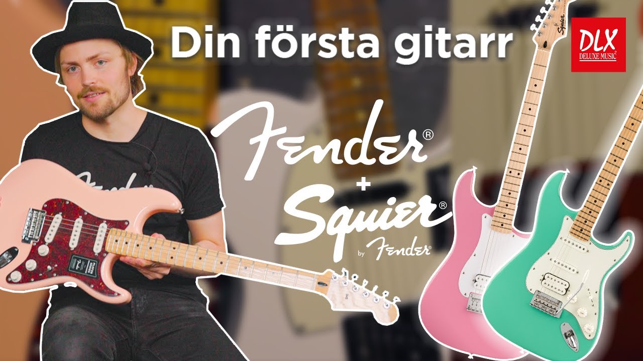 Din f&ouml;rsta gitarr! (Fender Player, Sqiuer, Sonic & Classic Vibe)