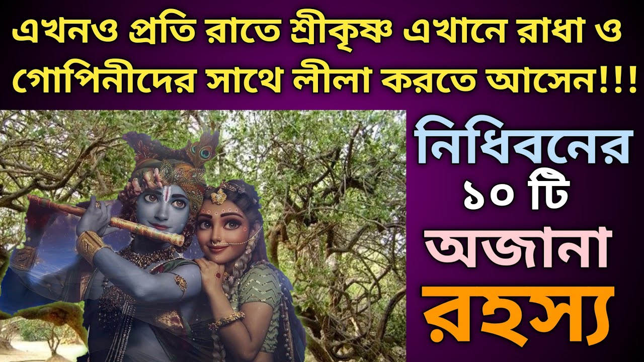 নিধিবনের দশটি অজানা রহস্য। Mystery of Vrindavan Nidhivan at night। nidhivan vrindavan। Srikrishna।
