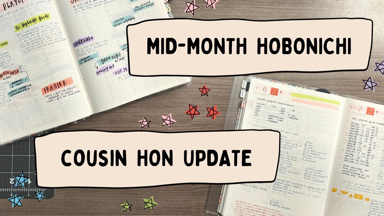 how i'm using my hobonichi for (almost) everything ✨ // mid-month hobonichi cousin HON update