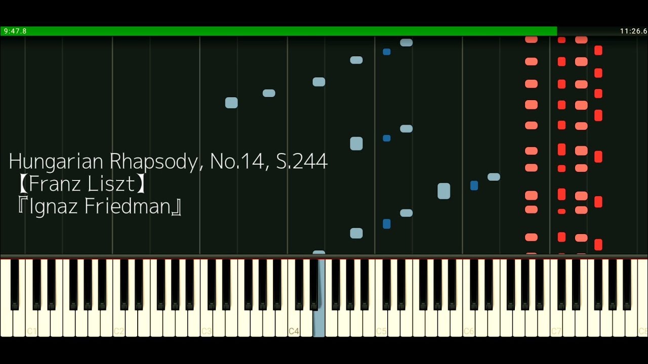 「Hungarian Rhapsody, No.14, S.244」- Franz Liszt 【dsynth】『Ignaz Friedman』
