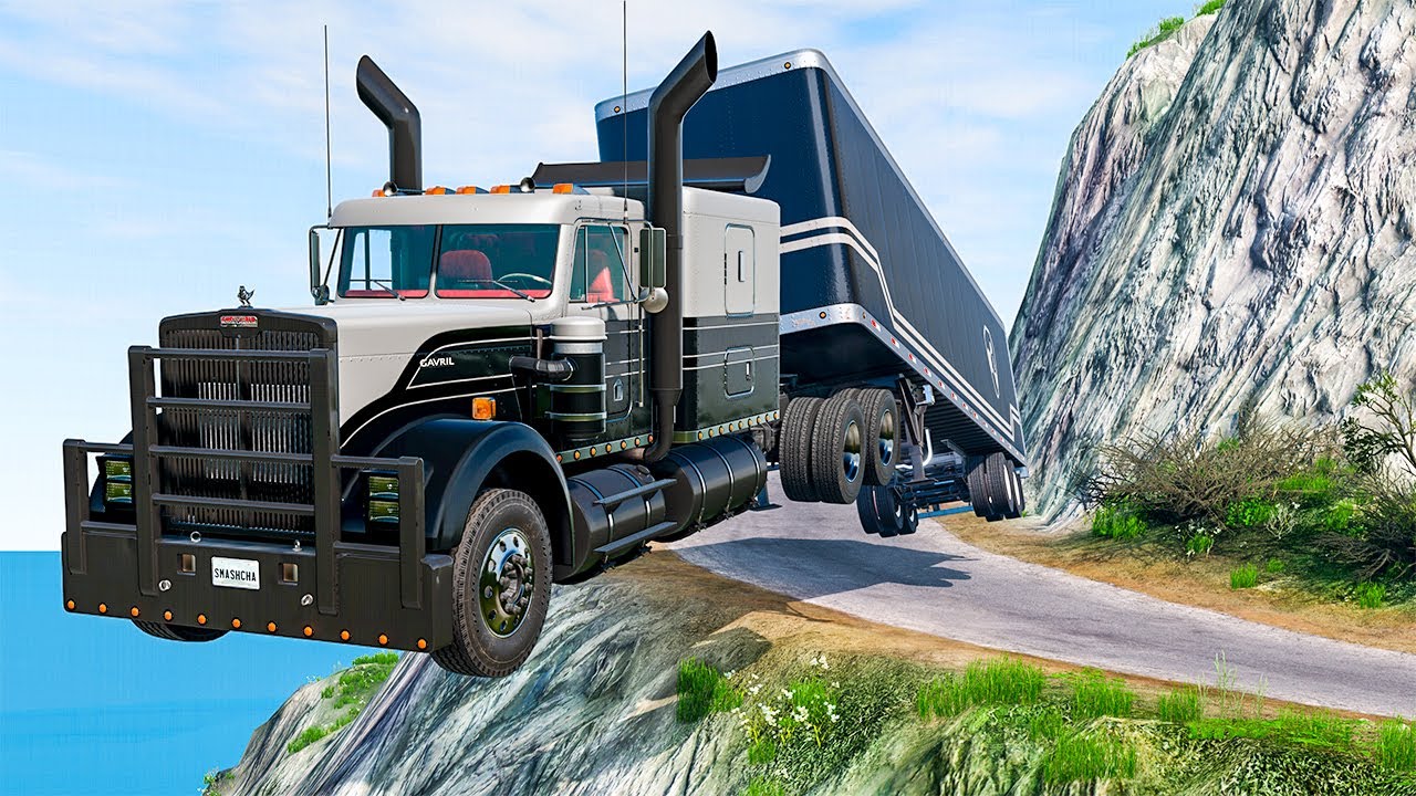 Cars vs Cliff Roads #99 - BeamNG DRIVE | SmashChan
