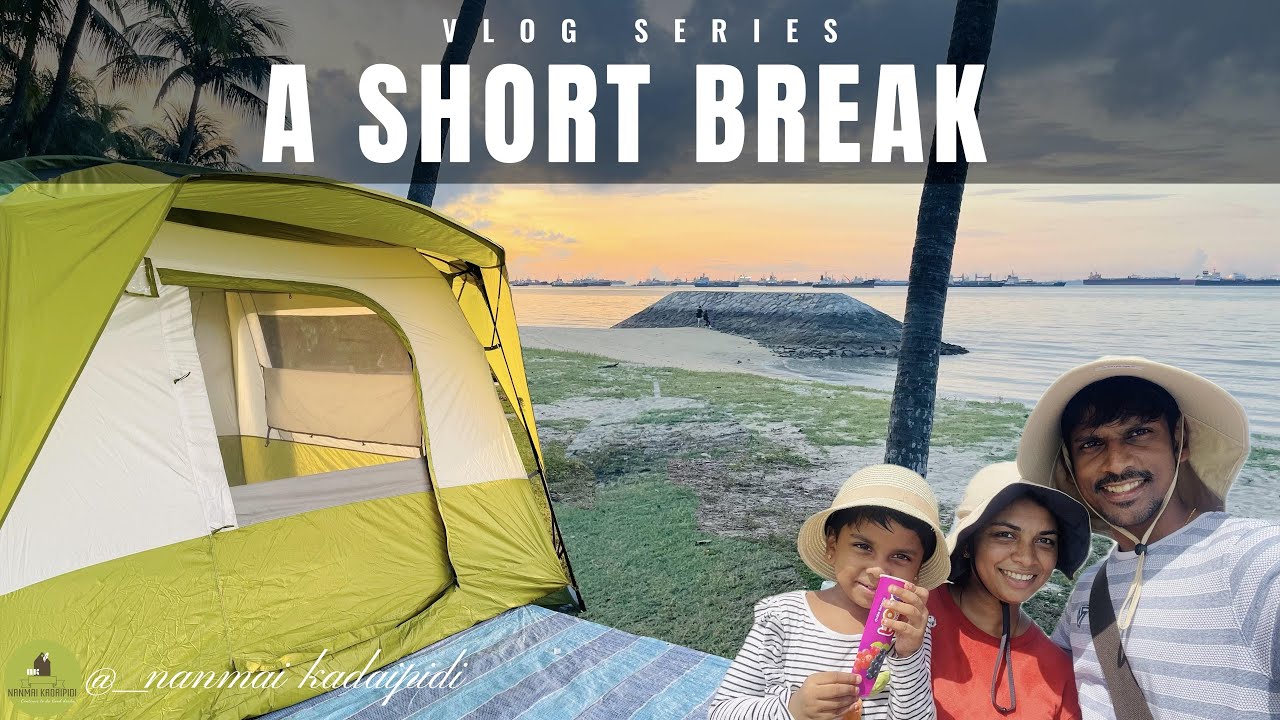 Camping & Relaxing at East Coast Park Singapore: 24 Hours of Fun | In Tamil | ECP Campsite